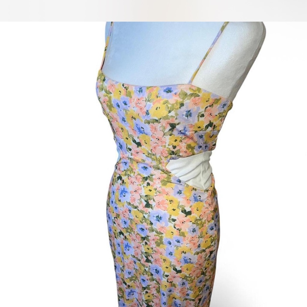 Floral Print Maxi Dress Small